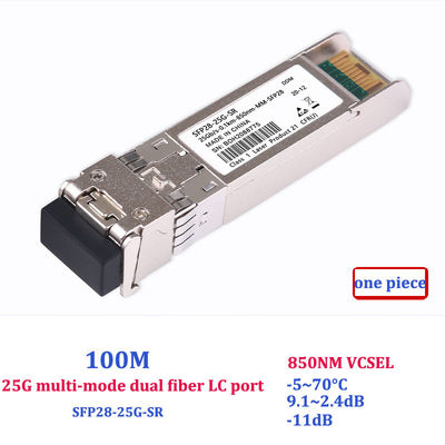 Dual Fiber 25g Sfp28 Transceiver , Lc Sfp Module Compatible With Huawei H3C