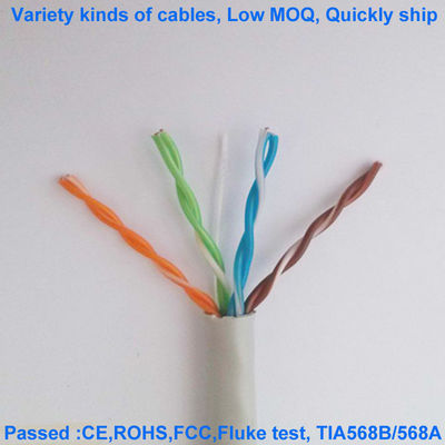 Non Shielded Halogen Free CAT5E Network Cable 24AWG UTP HDPE