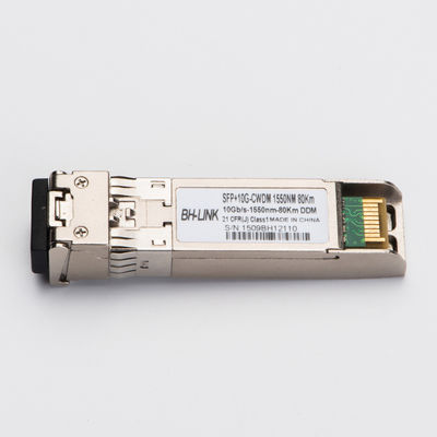 10G 10G 80km CWDM Optical Module SFP+10G-1550nm Single Mode Dual Fiber Compatible With Huawei, ZTE And Cisco