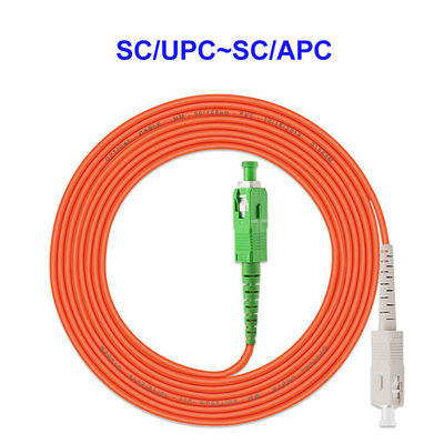 SC APC SC UPC Multimode Fiber Jumpers 1M 100M Length Customizable